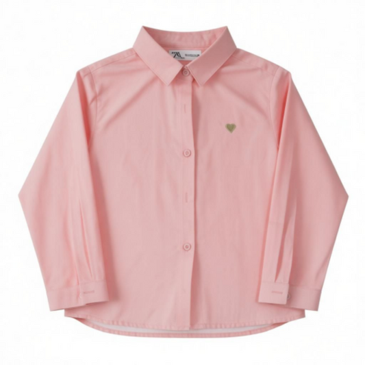 Chemise rose uni enfant