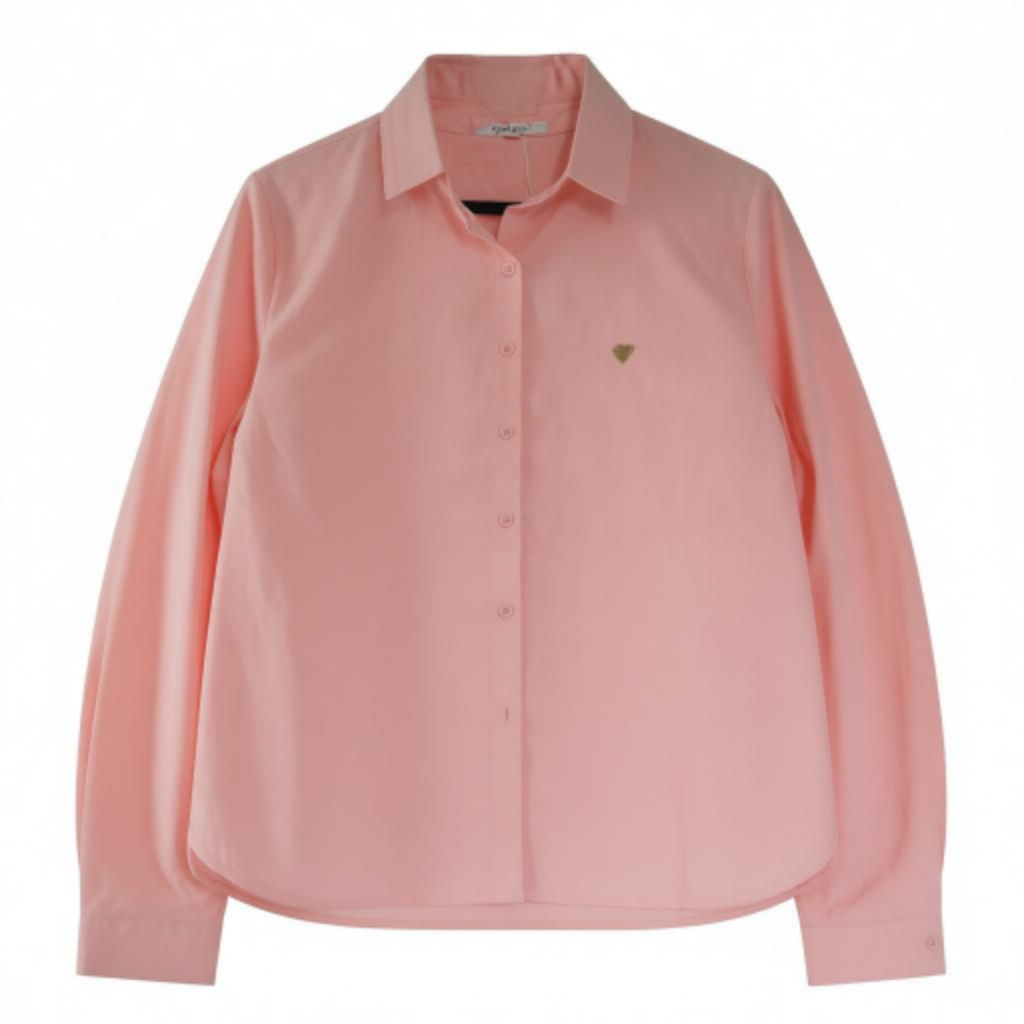 Chemise rose unie femme