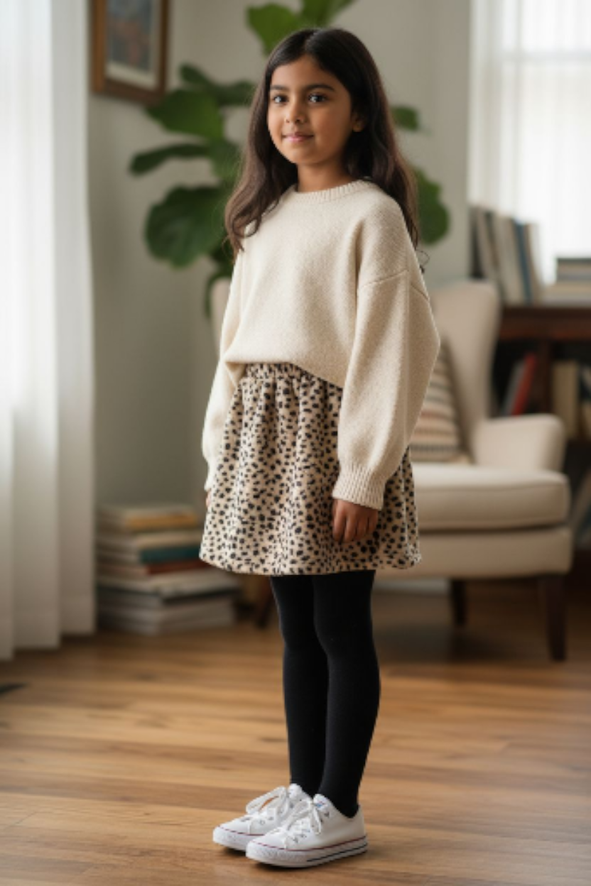 Jupe léopard enfant