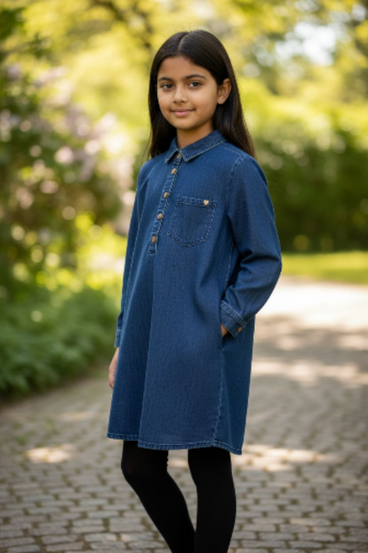 Robe en jean enfant